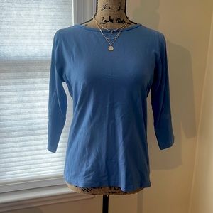 Talbots *Petite* (L) Blue Shirt